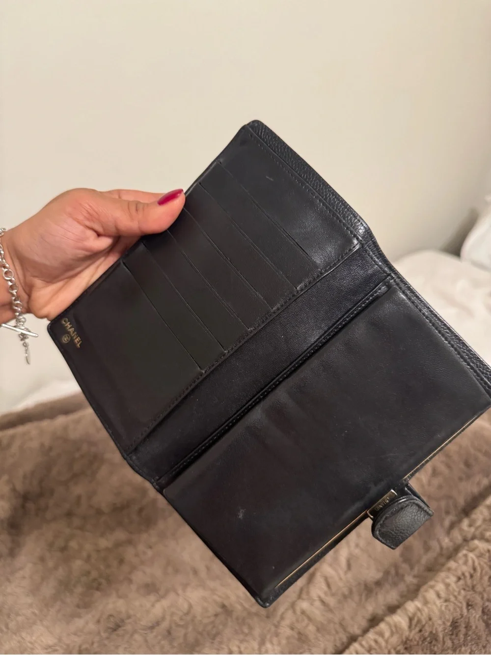 Classic Chanel Leather Long Wallet